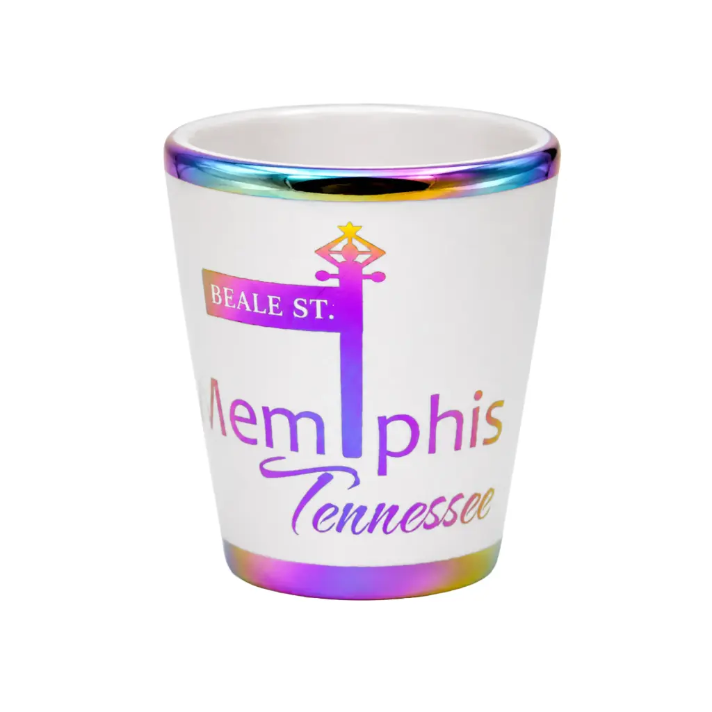 Memphis Shot Glass - Lamppost Metallic