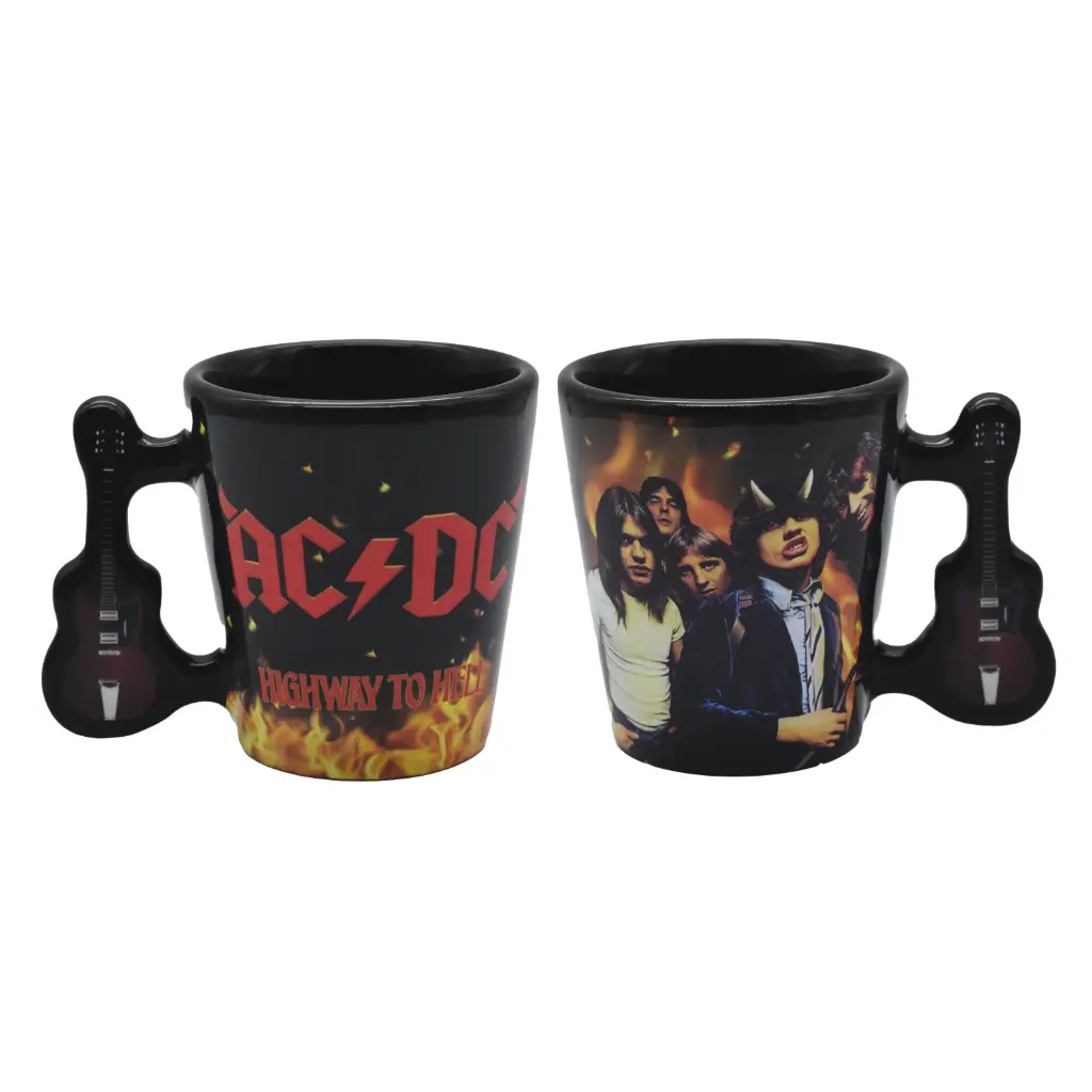 [A6995] AC/DC Shot Glass - Highway with Guitar Handle