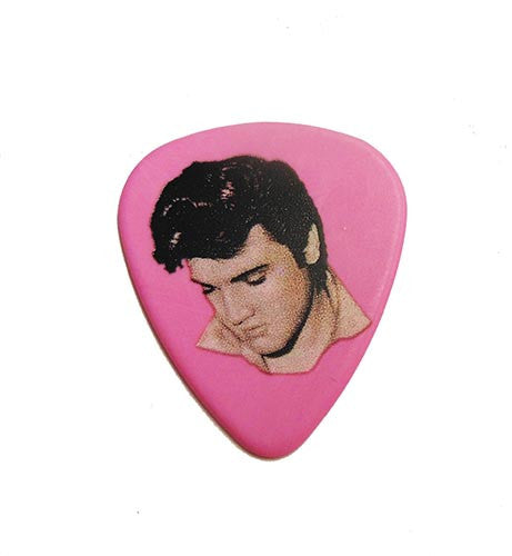 [E8070-F] Elvis Guitar Pick - Pink Always