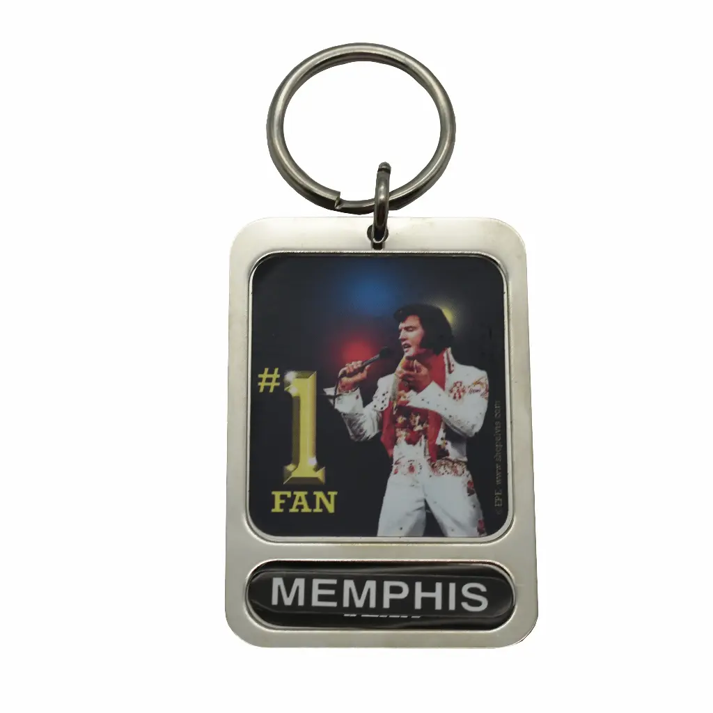 Memphis Elvis Keychain - # 1 Fan