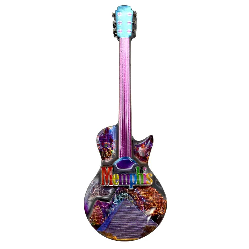 Memphis Magnet - Guitar Laser 3D MDF