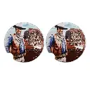 John Wayne Car Coasters Set of 2 - Standing