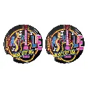 Nashville Car Coasters Set of 2 - Round Neon