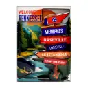 Tennessee Magnet -  Cities Sign Post Laser 3D