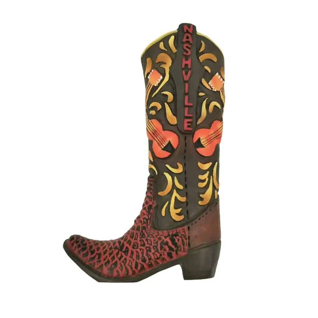 [N7182] Nashville Magnet - Cowboy boot polyresin