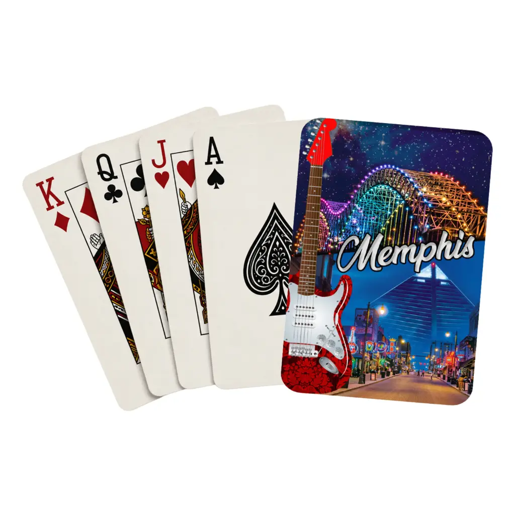 [M7230] Memphis Playing Cards - Bridge Lights