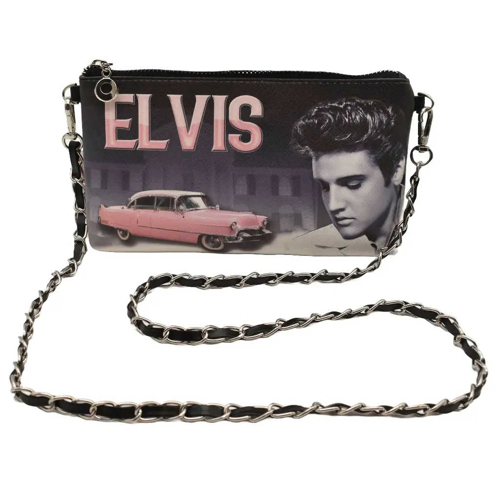 Elvis Purse - Pink Caddy w/ Chain