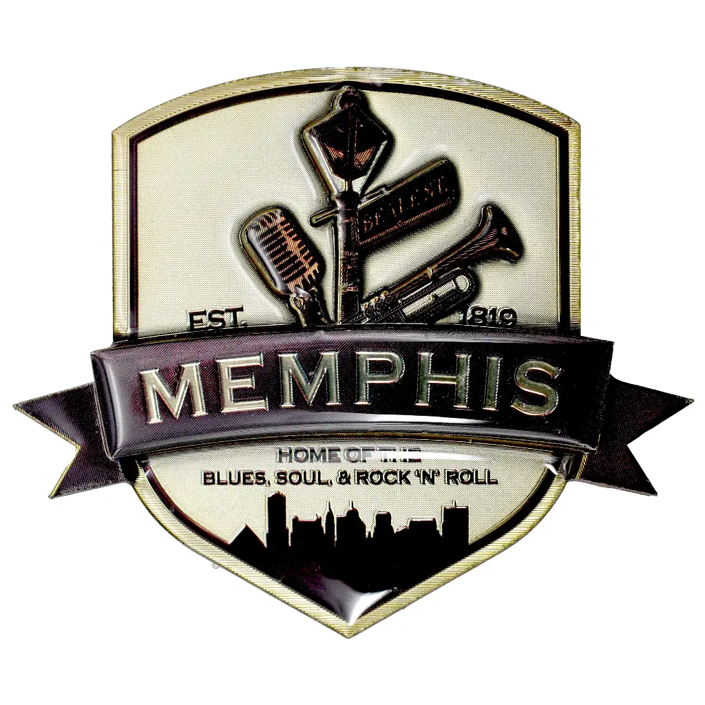Memphis Magnet - Badge Laser 3D