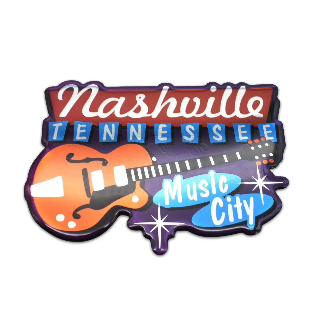 [N7130] Nashville Sticker - Music City Puffy