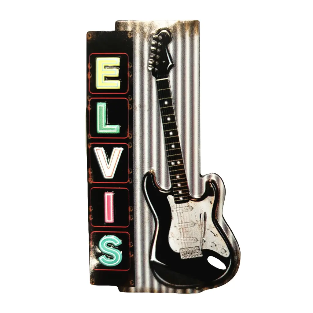 Elvis Magnet - Corrugated Sign Name