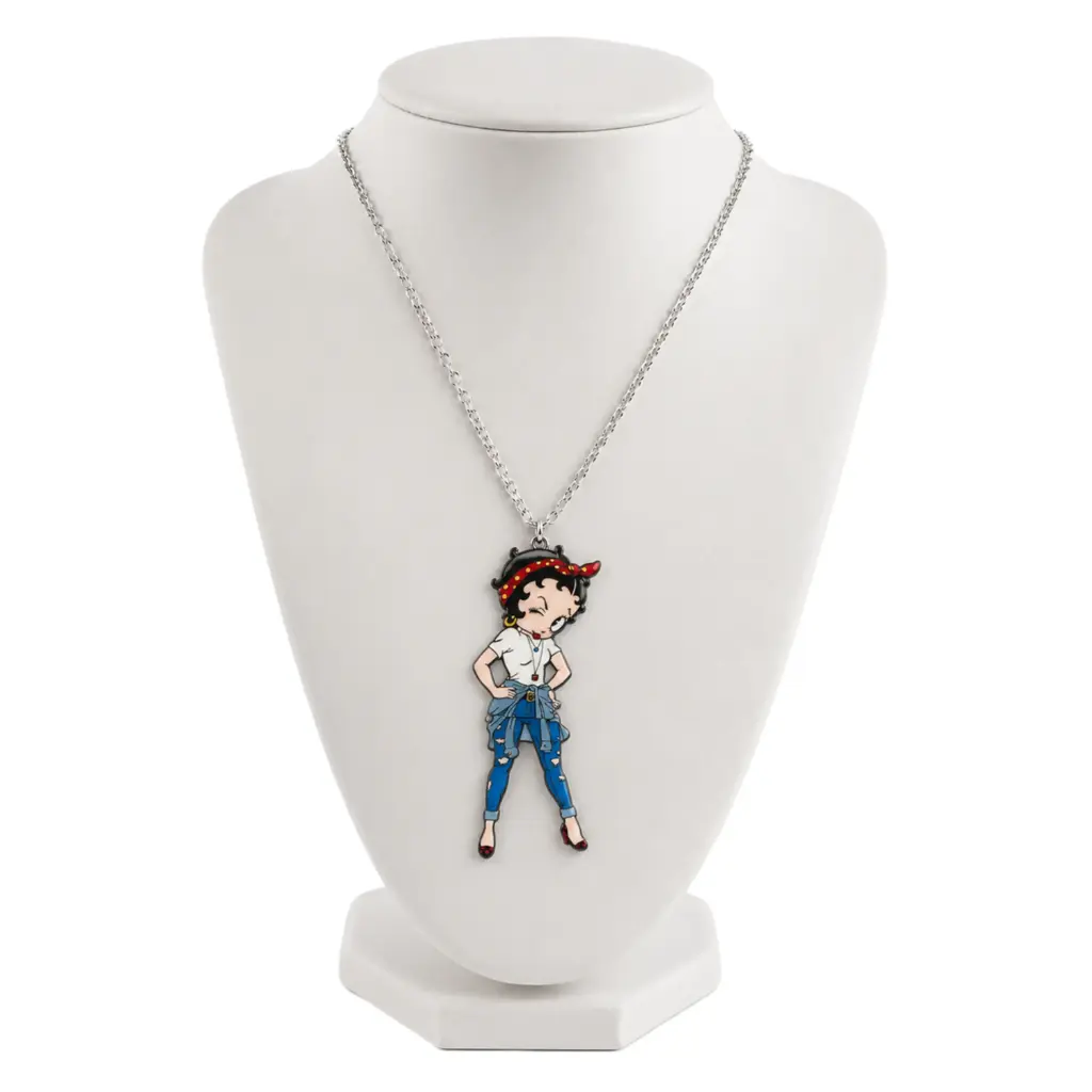 Betty Boop Necklace - Bandana w/ Swinging Legs