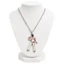 Elvis Necklace - White Jumpsuit w/ Swinging Legs