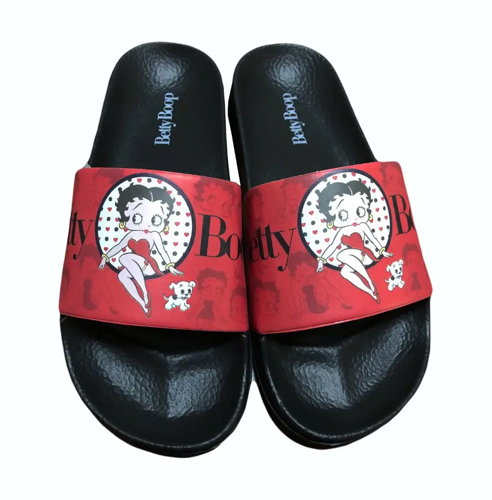 [BB6506M] Betty Boop Sandals - RED (Med (6-7))