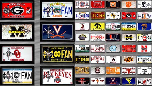 [G4525D] College Football - Clock (Ole Miss Rebels)