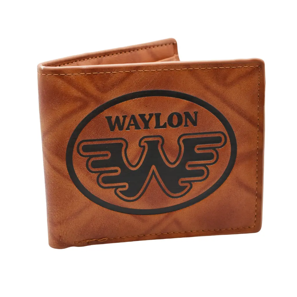 [JEN7268] Waylon Jennings Wallet - Leather