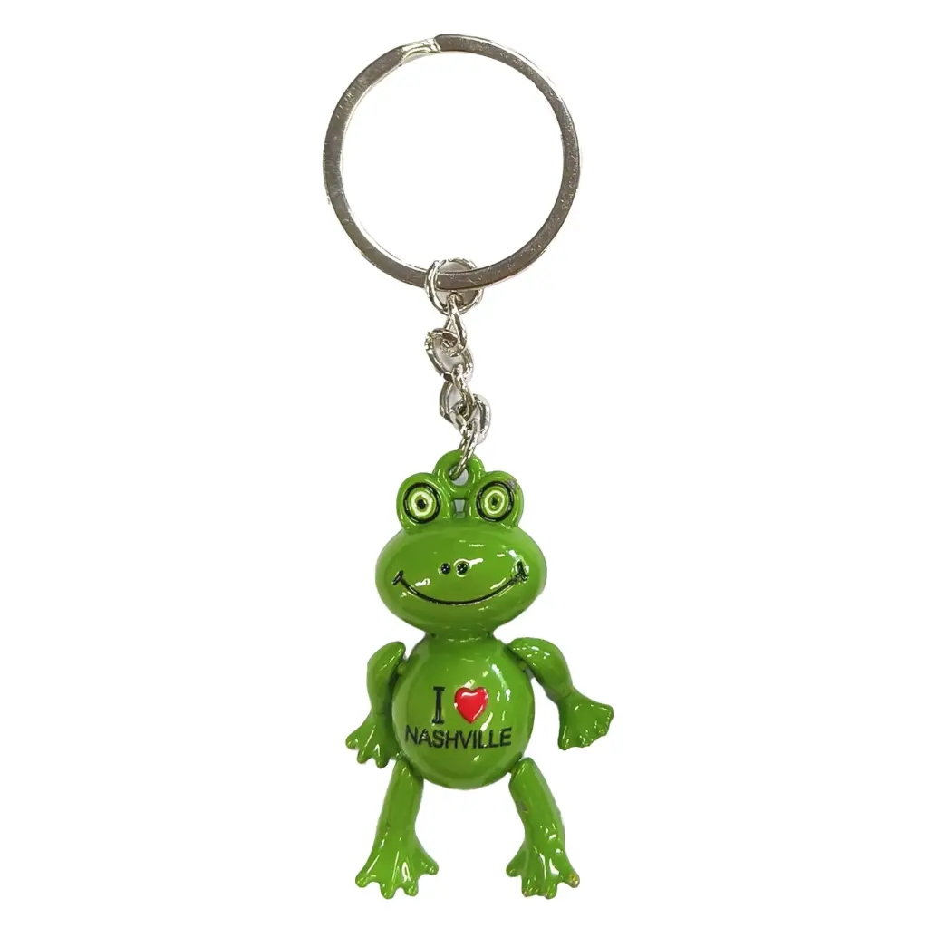 [N7271] Nashville Keychain - Frog I Heart Nashville