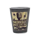 Nashville Shot Glass - Grunge City Gray Metallic