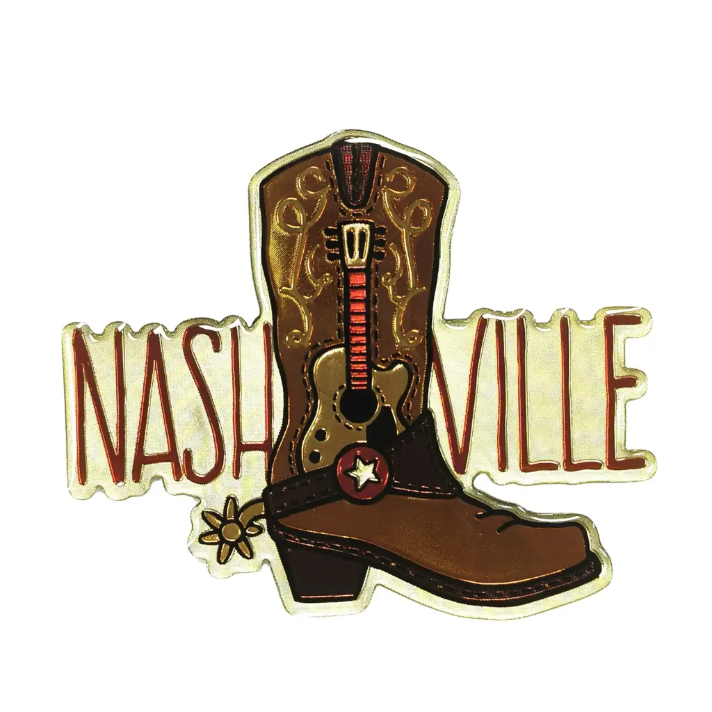 [N7281] Nashville Sticker - Boot Puffy