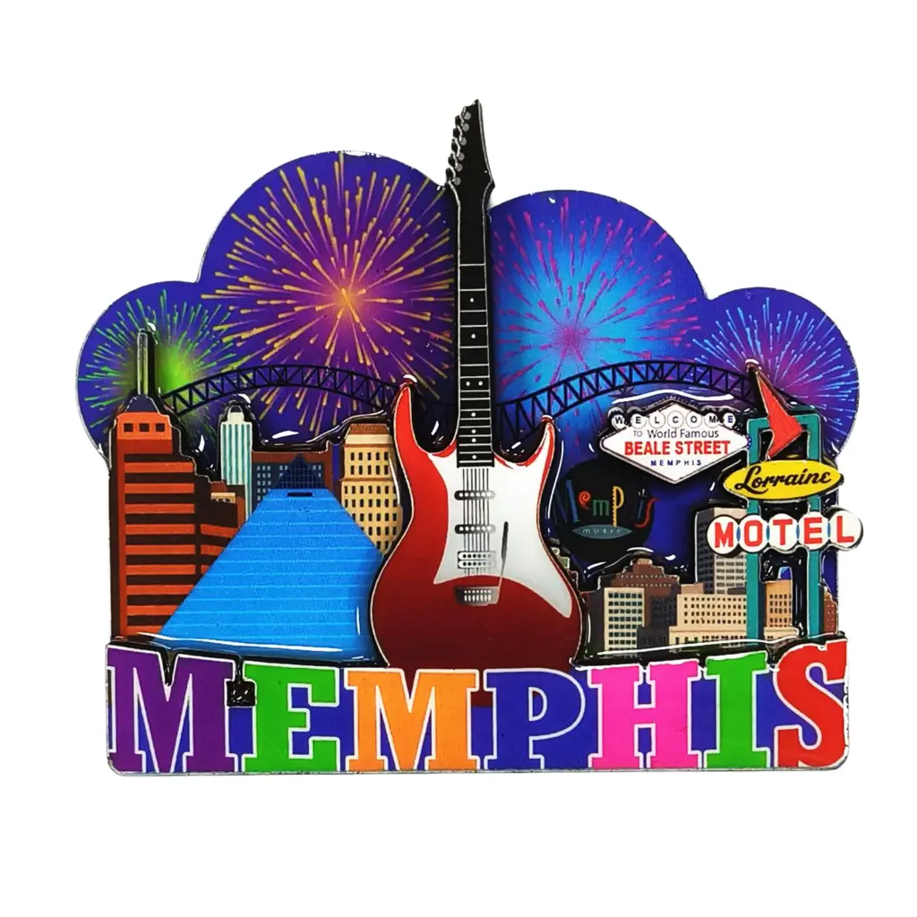 Memphis Magnet - Fireworks Laser 3D