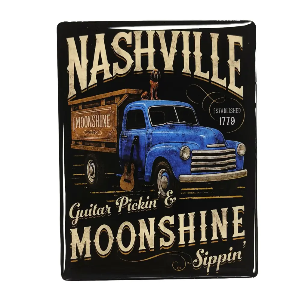 [N7304] Nashville Sticker - Moonshine Truck Puffy