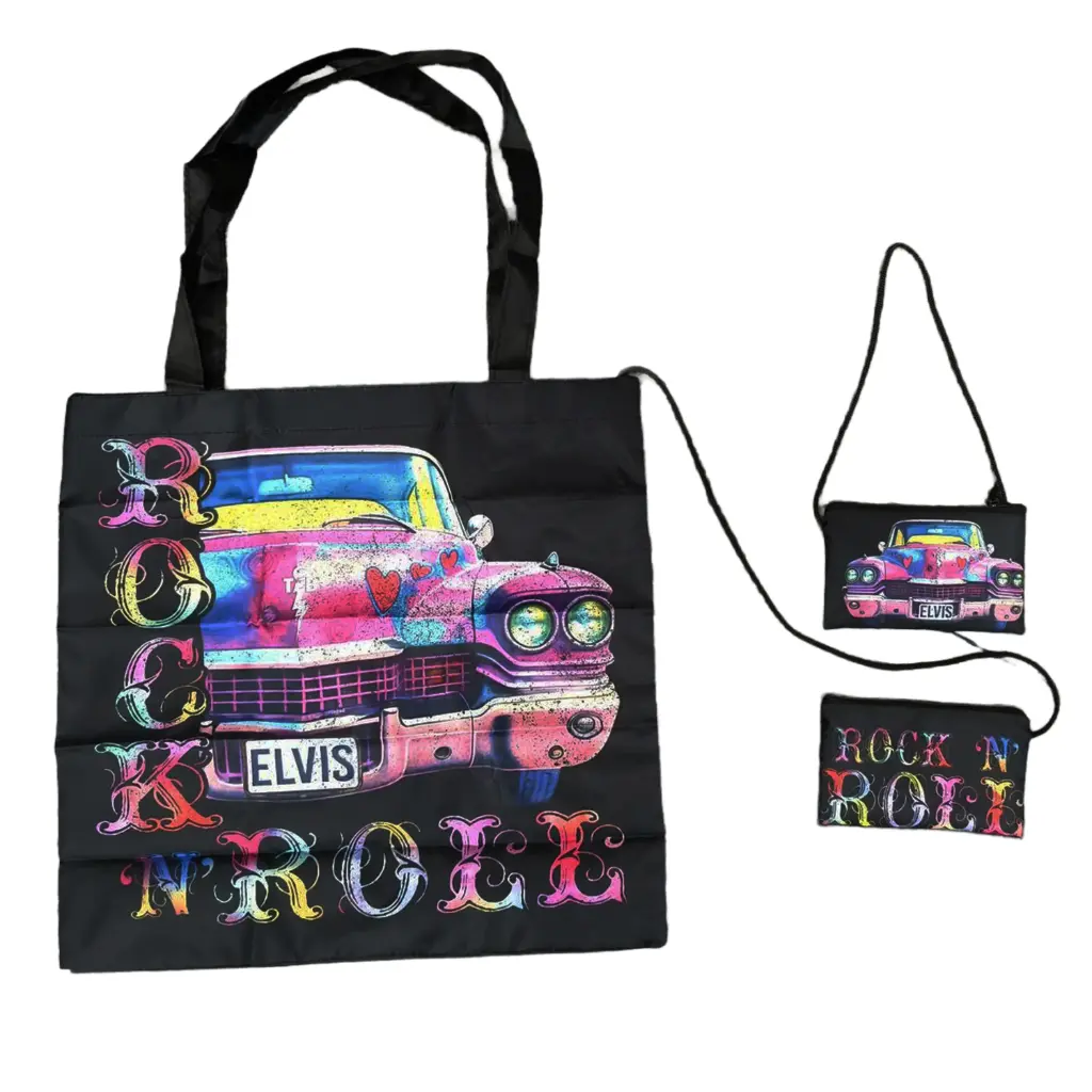 [E9160] Elvis Bag with Pouch - Rock 'N' Roll Caddy - 12pc Set