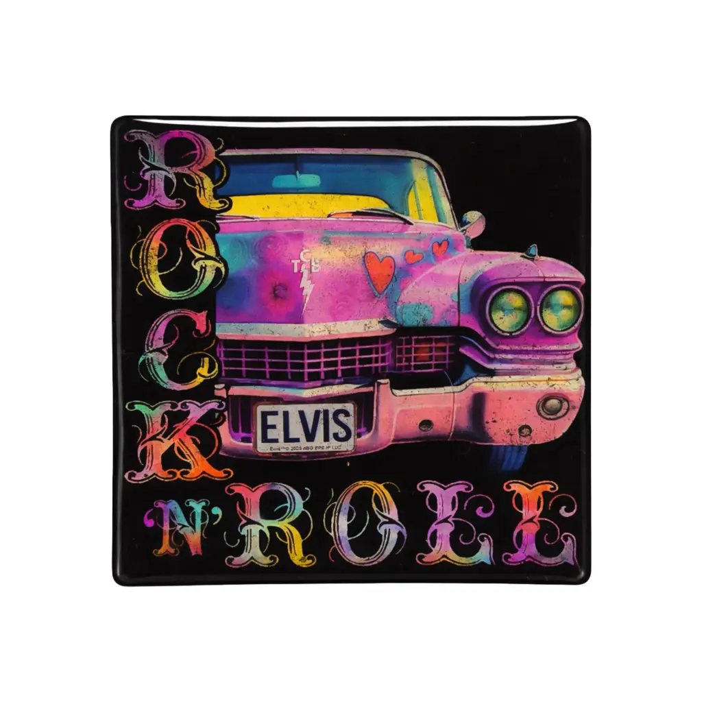 [E9163] Elvis Sticker - Rock 'N' Roll Caddy Puffy
