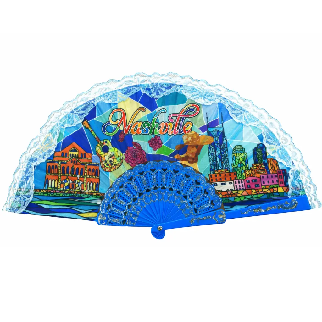 [N7320] Nashville Hand Fan - Mosaic