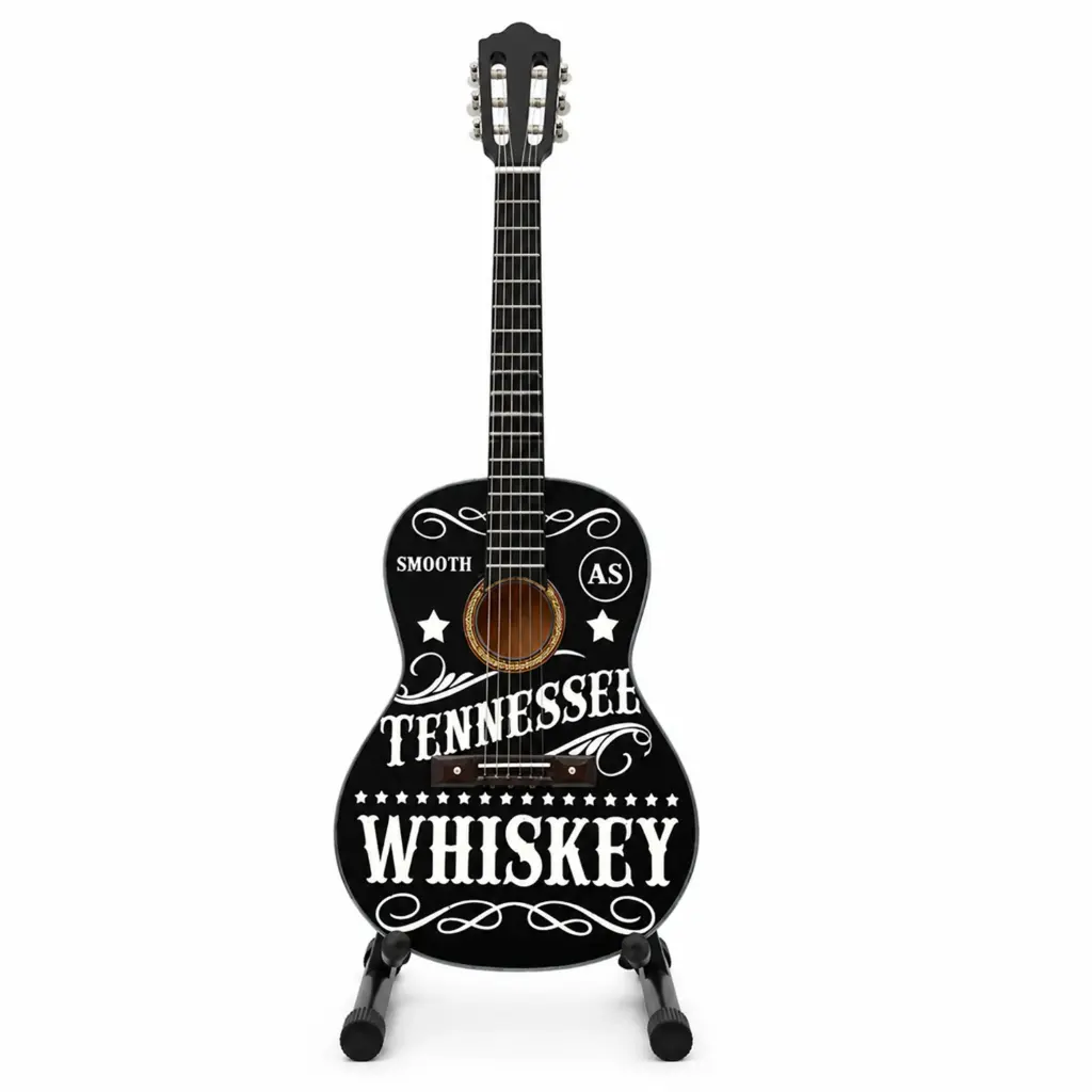 [T7325] Tennessee Guitar - Smooth Whiskey 10" Tall with Stand