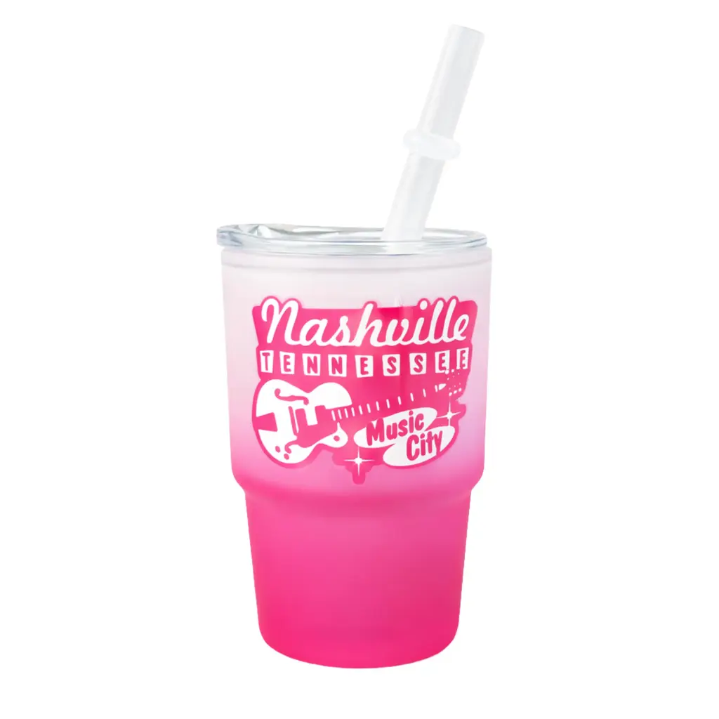 Nashville Shot Glass - Frosted Mini Tumbler Pink