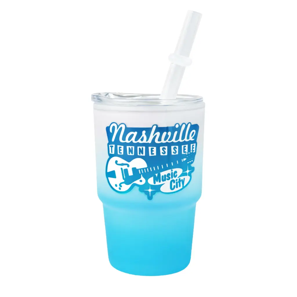 [N7346] Nashville Shot Glass - Frosted Mini Tumbler Blue