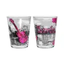 Memphis Shot Glass - Skyline Pink Roses