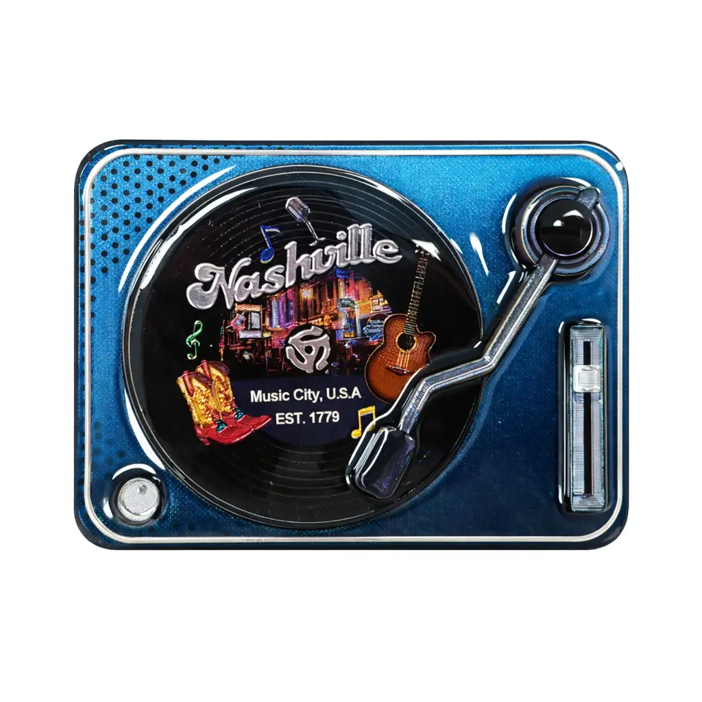 [N7394] Nashville Magnet - Turntable Laser 3D