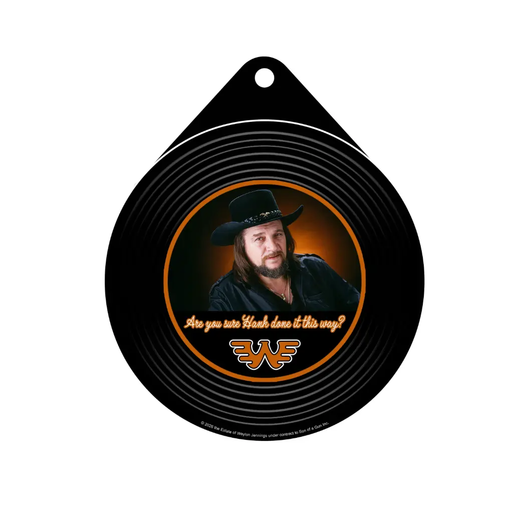 Waylon Jennings Mini Sticker - Hank