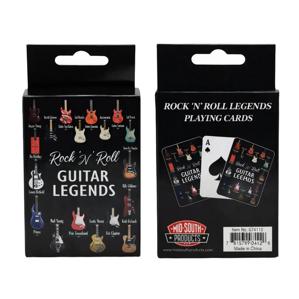 Guitar Legends Playing Cards