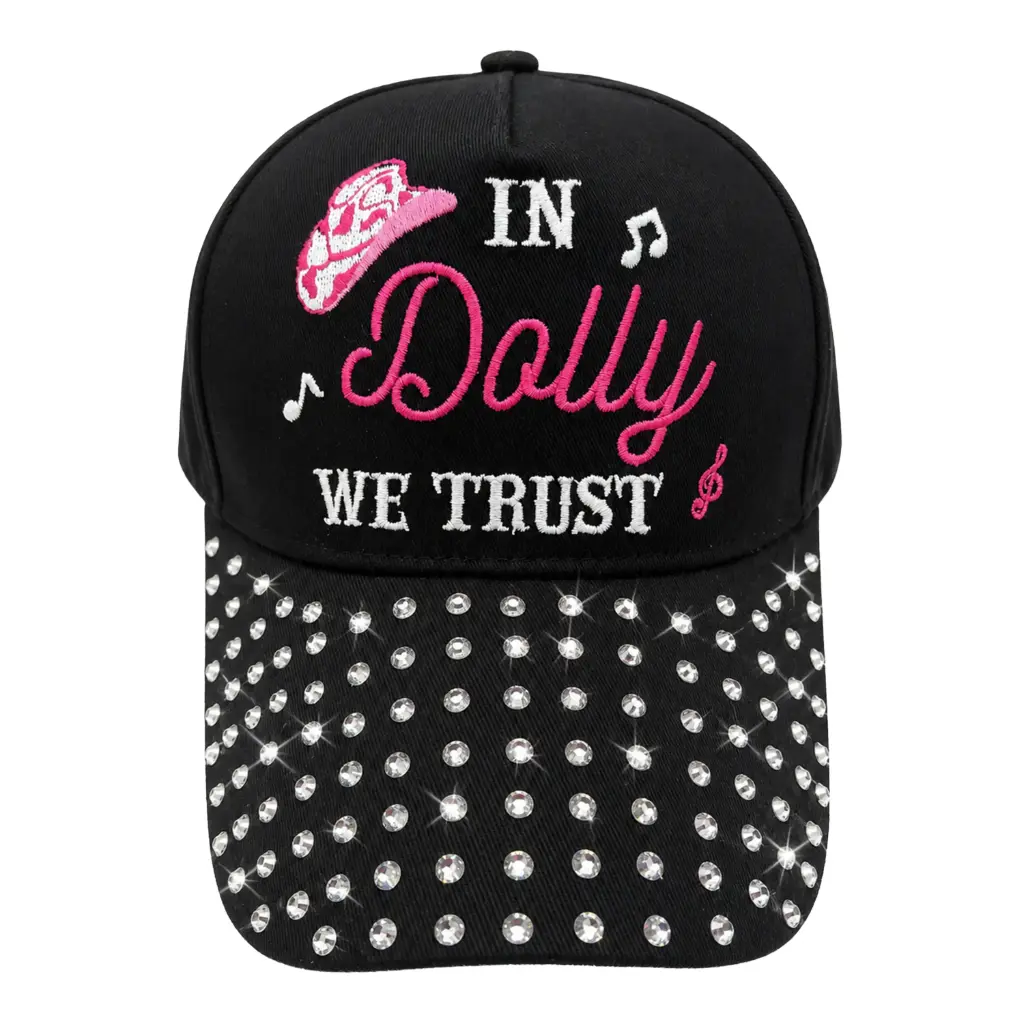 In Dolly We Trust Cap - Rhinestones