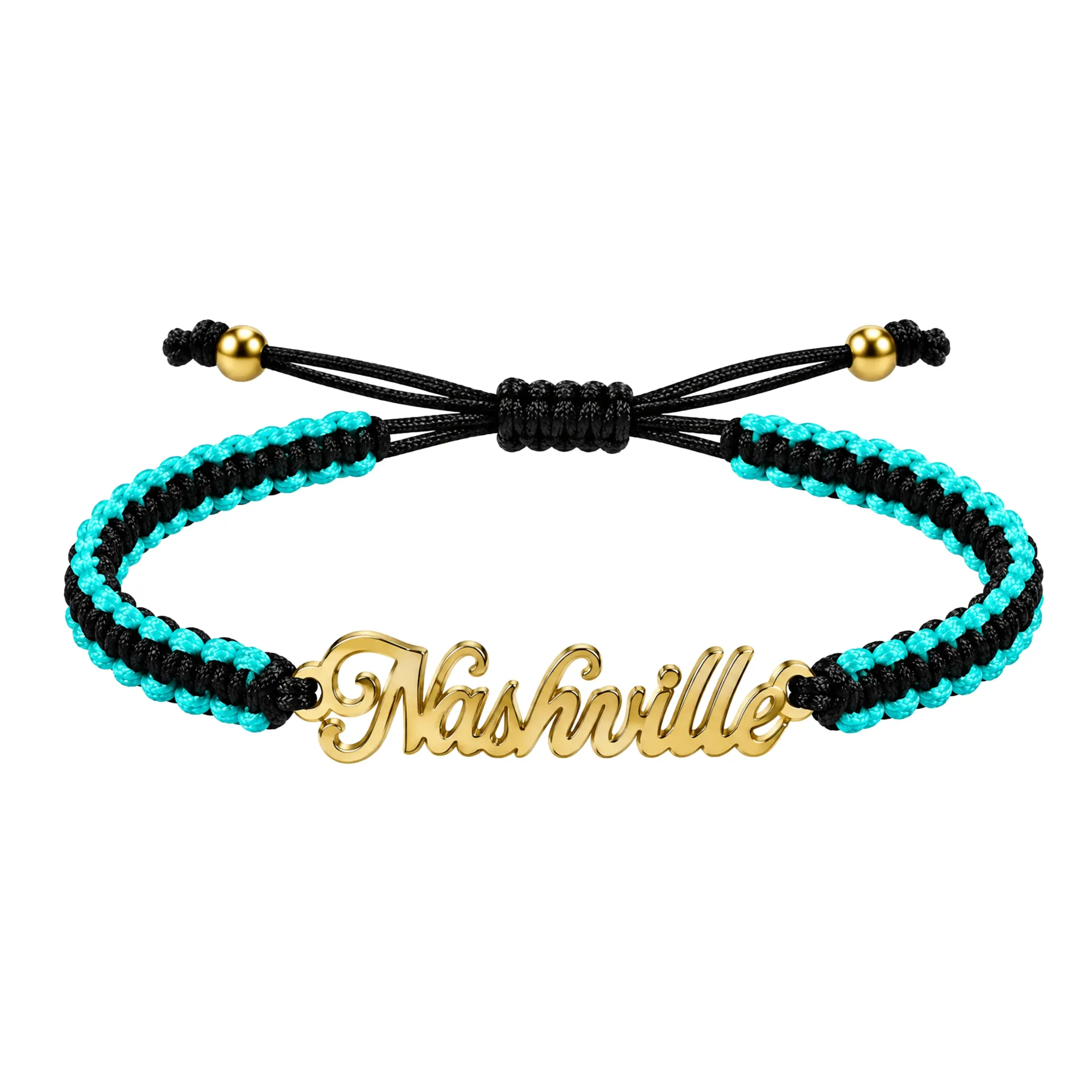 Nashville Bracelet - Teal/Black Diecut
