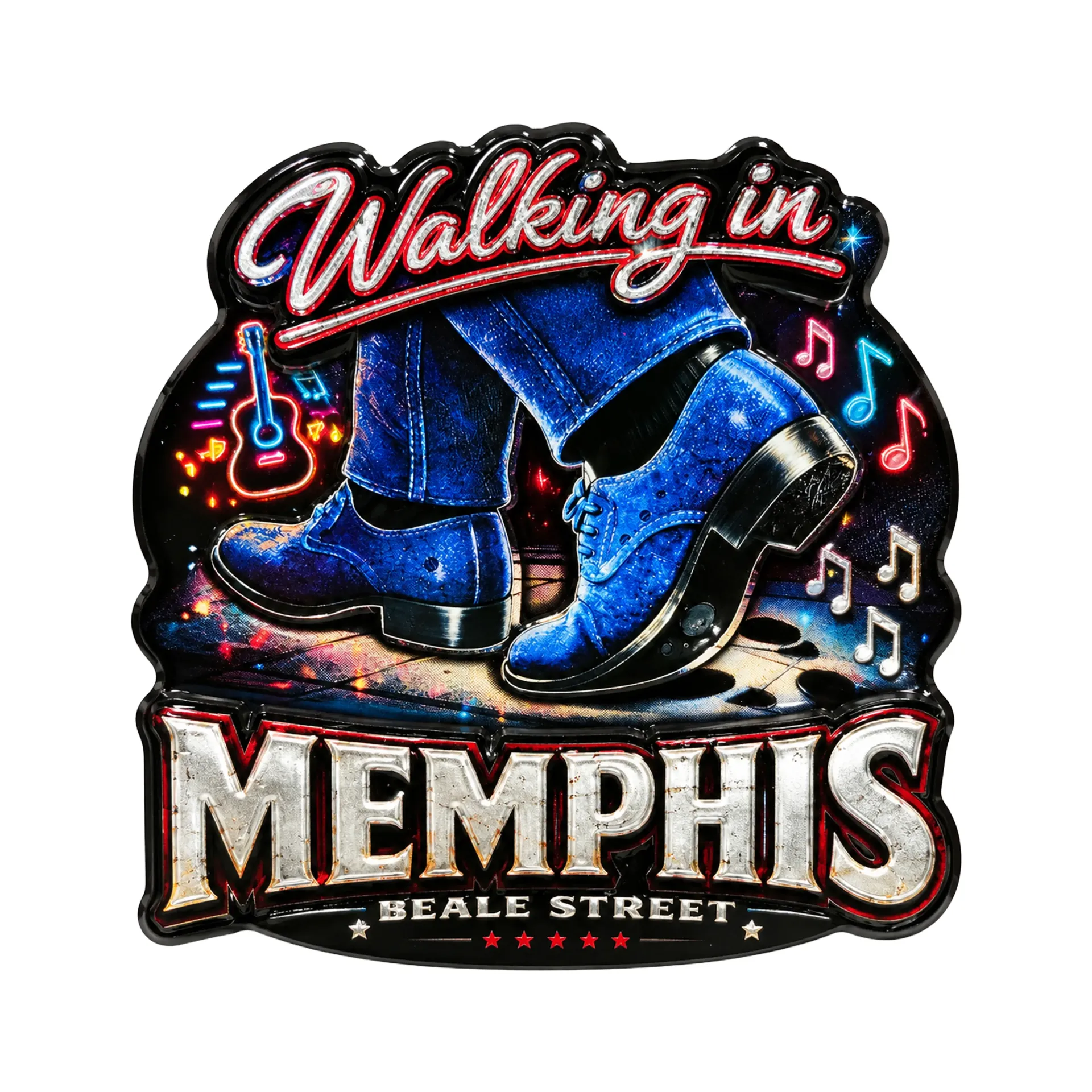 Memphis Magnet - Walking in Memphis Laser 3D