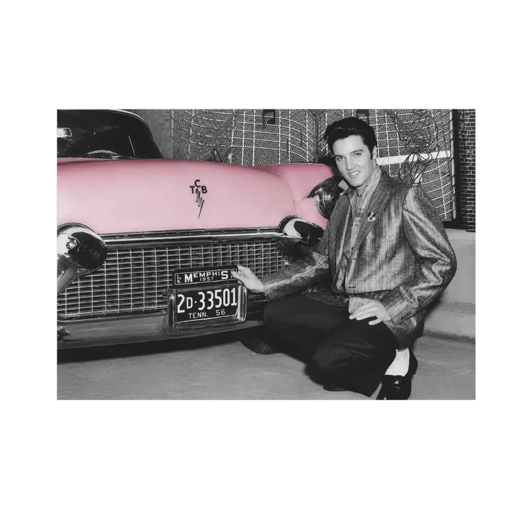 [E8423] Elvis Magnet - With Car
