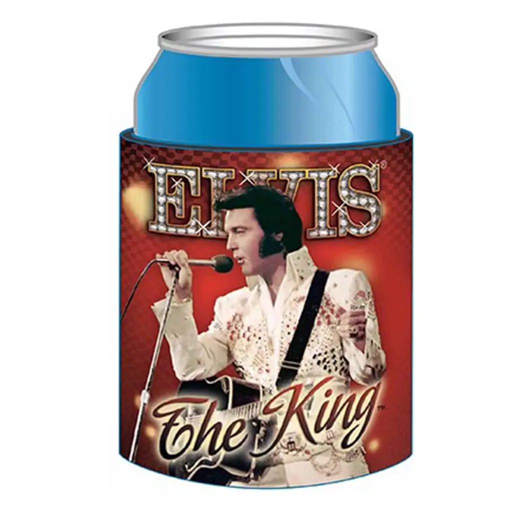 Elvis Huggie/Koozie - The King Red