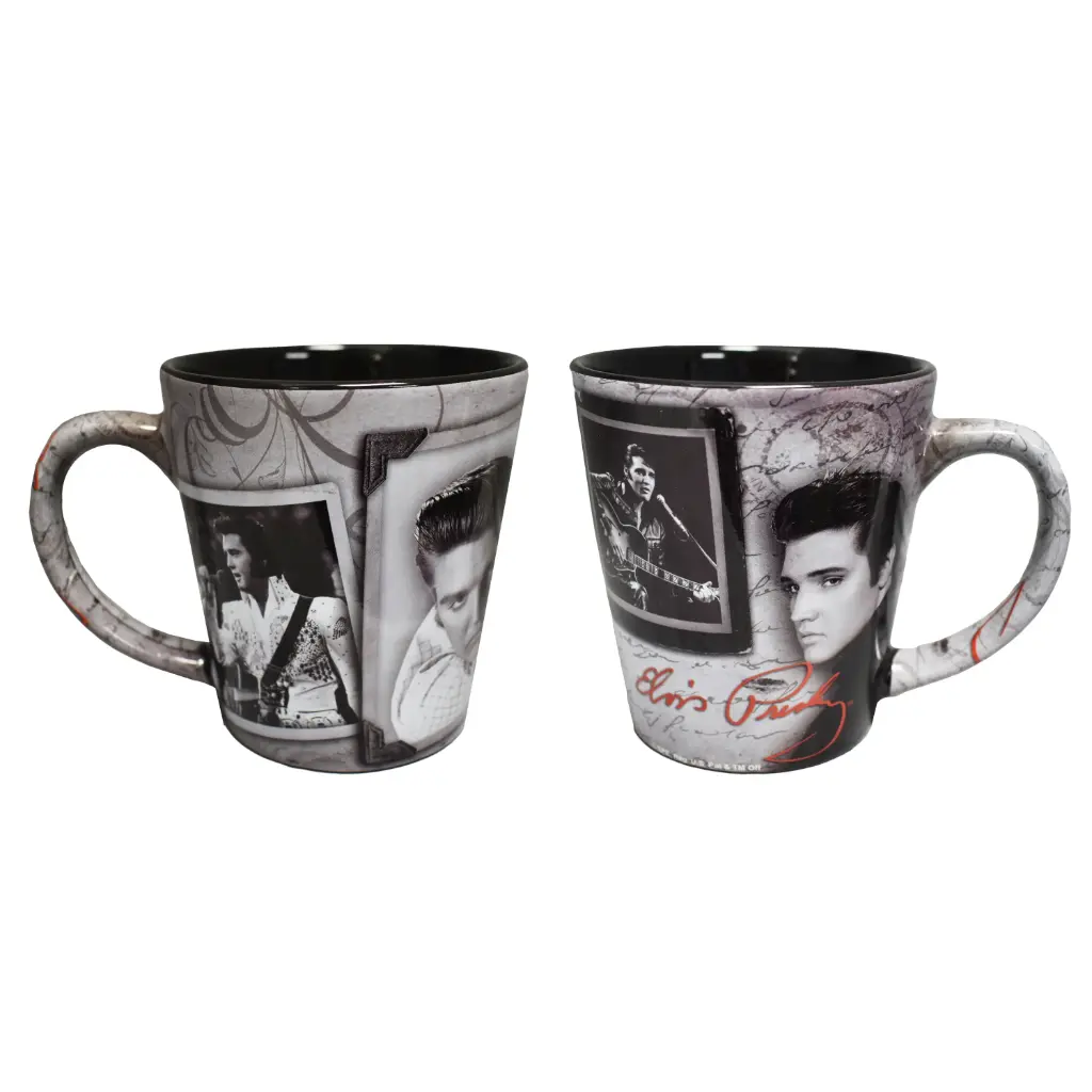 [E8527] Elvis Mug - Frames With Letter