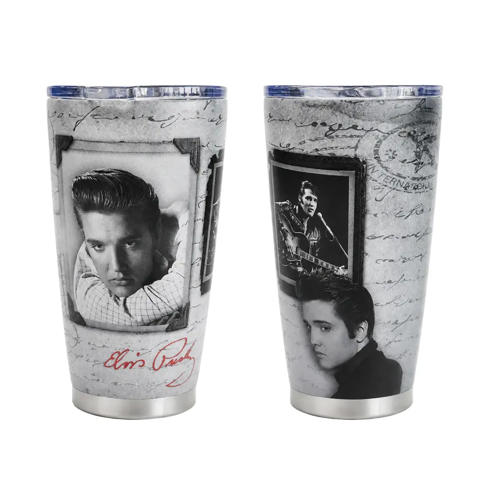 [E8529] Elvis Thermos - Frames With Letter