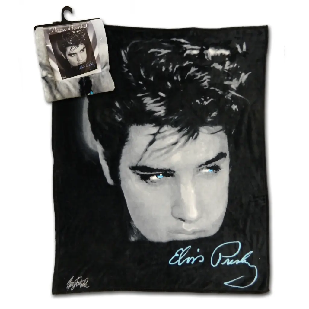 [E8613] Elvis Throw Blanket - Up Close