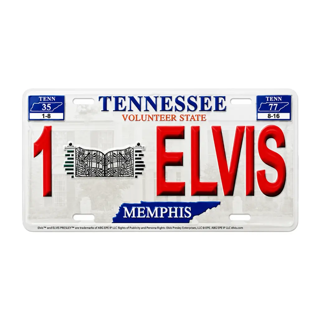 [E8619] Elvis License Plate - 1ELVIS