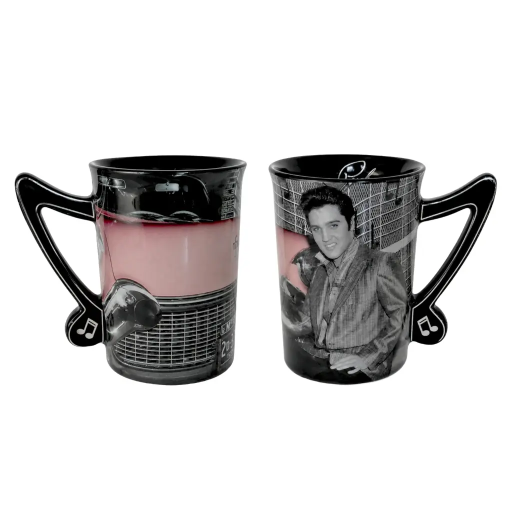 [E8630] Elvis Mug -  With Car - Music Handle