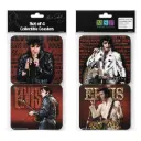 Elvis Coasters - Red '68 Name