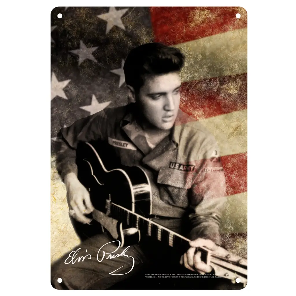 Elvis Sign - Flag Army