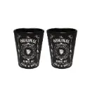 Elvis Shot Glass - Blk & Wht Est.
