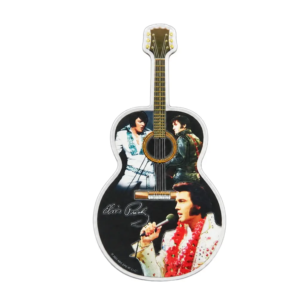 [E8716] Elvis Magnet - Guitar 3 Images Foil