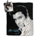 Elvis Throw Blanket - Black & White Photo