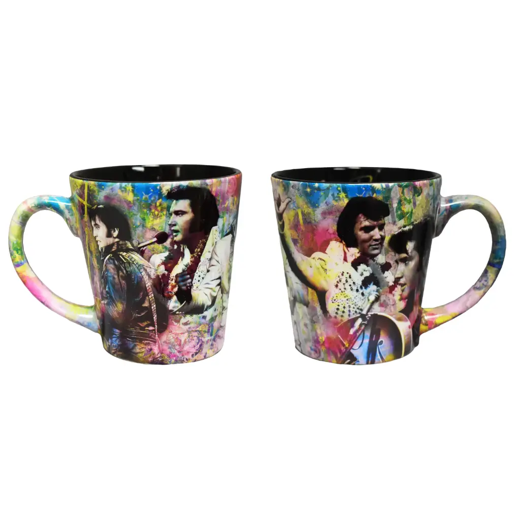 Elvis Mug - Colorful Collage